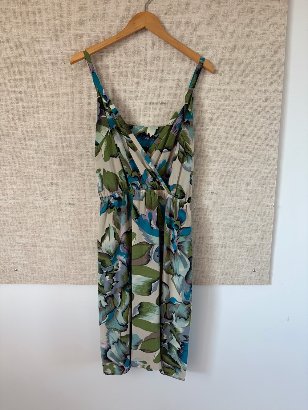 No. 6 Floral Green & Teal Sleeveless Sundress